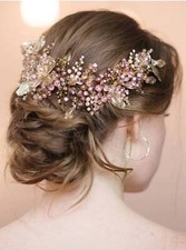 Gold Bridal Hair Vine Gold