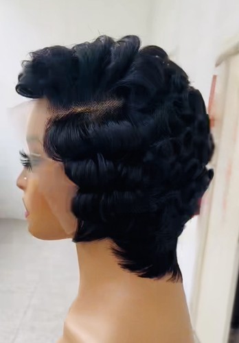 Pixie cut human hair - cut,