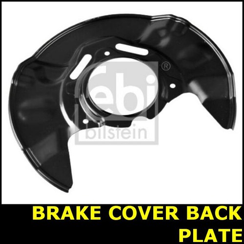 Brake cover back - plate, front