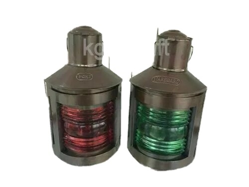 Nautical ship port lantern - lantern, &