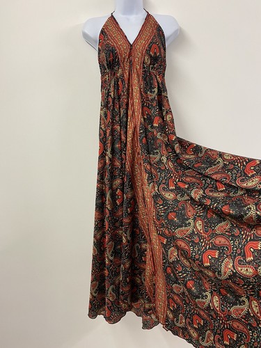 Bohemian maxi dress - bohemian, black