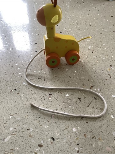 Wooden pull along - wooden, toy