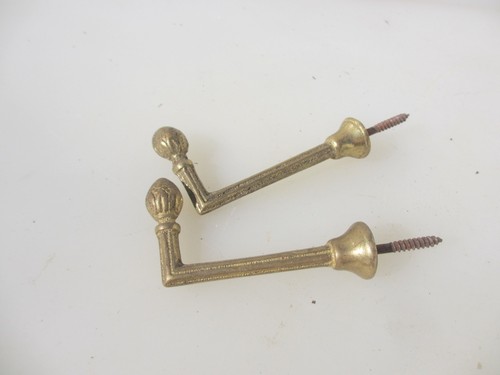 Vintage brass tie backs - vintage, old