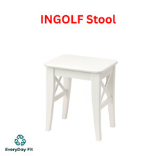 IKEA INGOLF  Wooden Stool Classic  Sturdy & Stylish Seating for Home or Kitchen