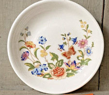 AYNSLEY COTTAGE GARDEN Fine Bone China Pin Dish Plate Trinket Tray