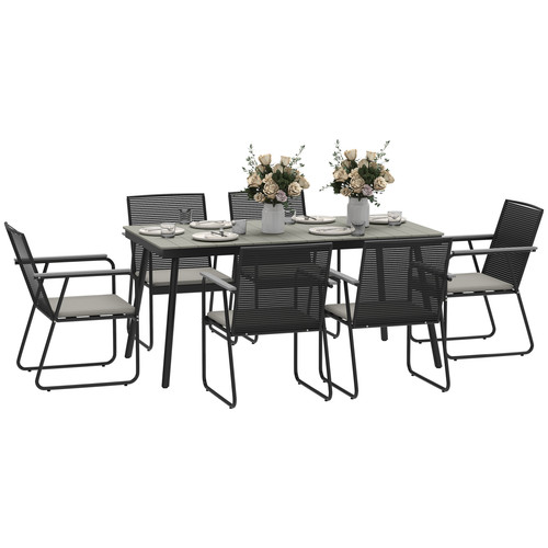 Piece garden dining set 6 - 7,