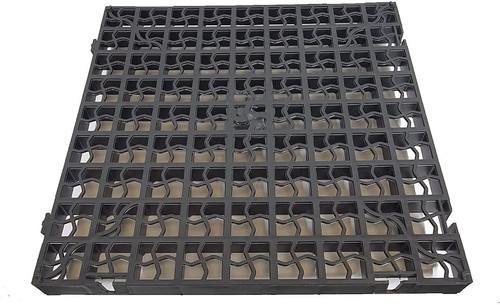 Black plastic paving driveway - black,