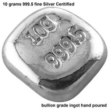 10 Grams 999.5 Fine Silver