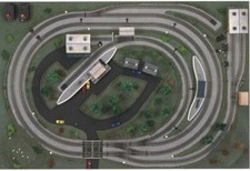 OO Gauge HORNBY Nickel Silver Track Layout R8217 Trackmat