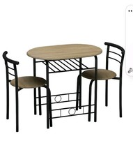 3 Pcs Dining Table 2 Chairs