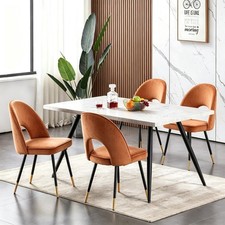 Marble Effect Dining Table