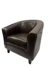 Faux Leather Tub Chair