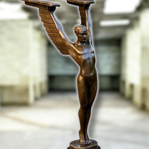 Bronze figure icarus - icarus, statue
