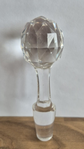 1antique hand blown cut - hand, glass