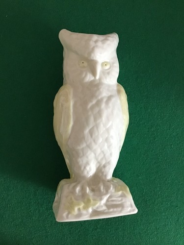Belleek horned owl vase - belleek,