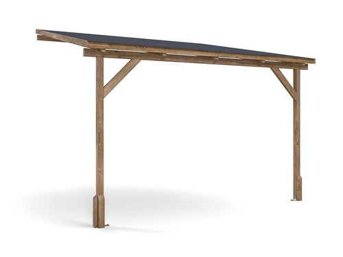 Lean gazebo 3x3m wall - to,