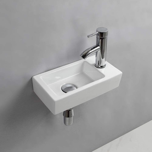 Wall hung basin sink - wall,