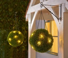 Artificial battery operated timer LED Topiary Ball 35cm