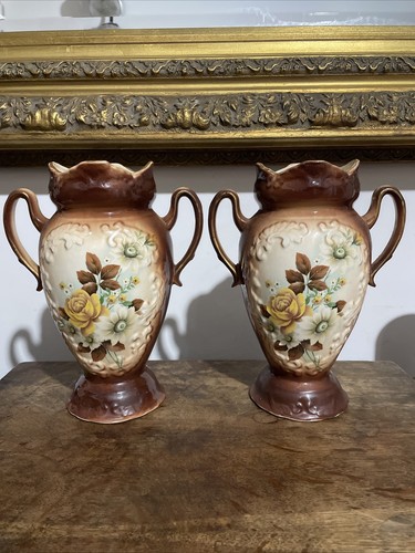 Pair beautiful antique art - of,