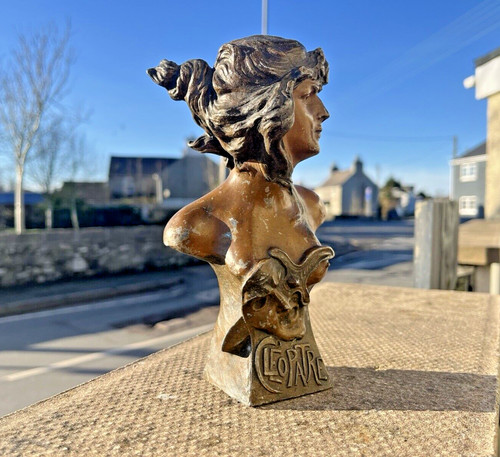 French art nouveau bronzed - french,