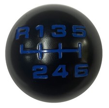 black blue gear shift knob