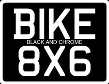 VINTAGE BIKE NUMBER PLATE