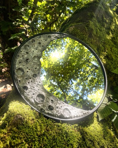 Large moon mirror 40cm - large,