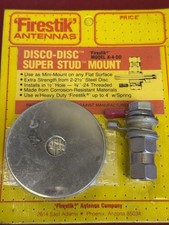 Firestik Disco-Disc Super Stud Mount Heavy Duty 3/8 CB Antenna Body Mount
