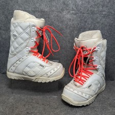 Thirty Two Exus Snowboard Boots Womens Size UK 6 White Orange Fall 2011 Outdoors