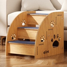 Wooden Pet Stairs Non Slip Dog Climbing Ladder for Small Pets Dogs Cats Old Pets