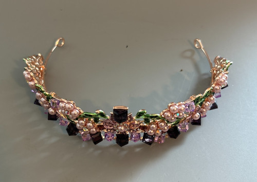 Rose gold purple - rose, tiara