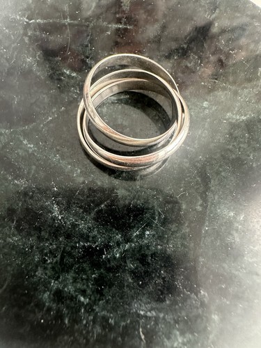 925 hallmarked trinity ring - 925,