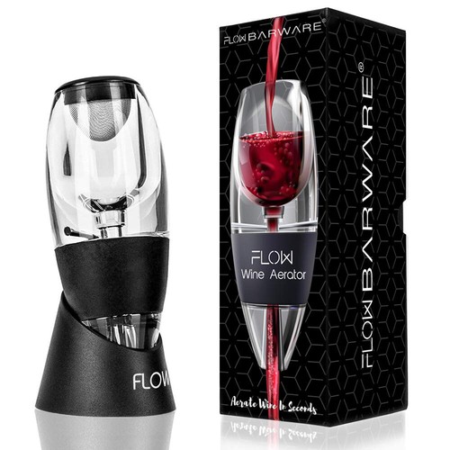 Flow wine aerator stand red - wine,