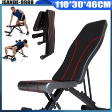Foldable Dumbbell Bench Weight Training Fitness 6 Incline Adjustable Workout Gym
