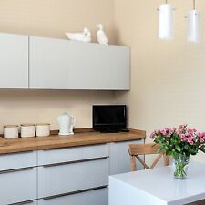 Contour Antibacterial Sparkle Tile Effect Cream Kitchen Bathroom Wallpaper 20297