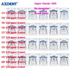 AZDENT Dental Orthodontic Super Elastic NITI Rectangular Arch Wires Ovoid Form