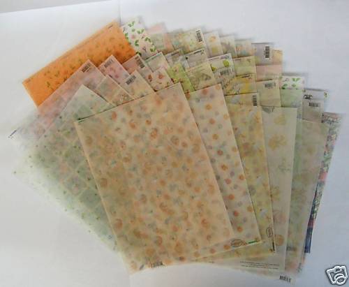 Vellum sheets assorted - vellum,