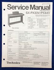 Original Technics PCM Digital Piano Service Manual / SX-PX33V PX44V