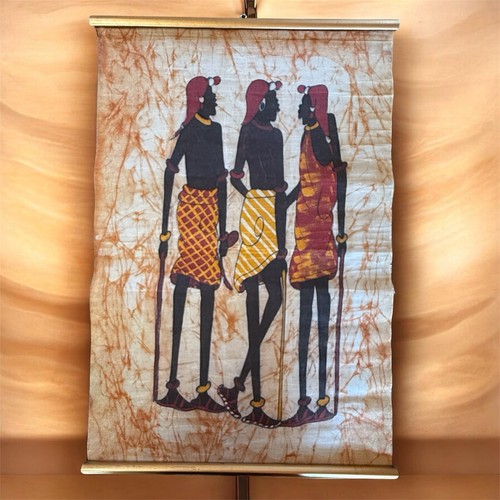 Vtg african art - vtg, painted