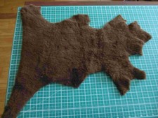 Brown thick short curly hair