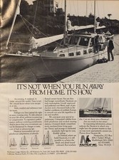 1981 Nauticat 44 Yacht Cruiser PRINT AD Motorsailer Marblehead MA VTG 1980s