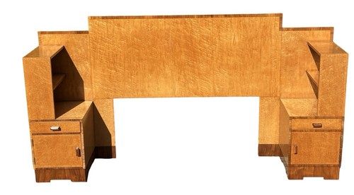 Art deco geometric headboard - deco,