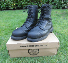 Grinders Black Leather High