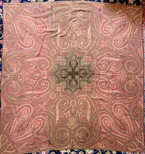 Antique french paisley piano - french,