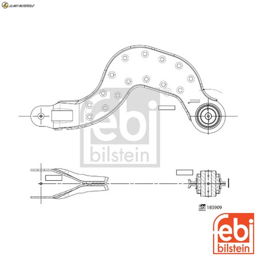 Control arm suspension 185909 - control,