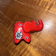 Red Soapstone Elephant Mini