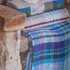 Welsh woolen wool blanket throw assorted  random cols great gift Made in Wales