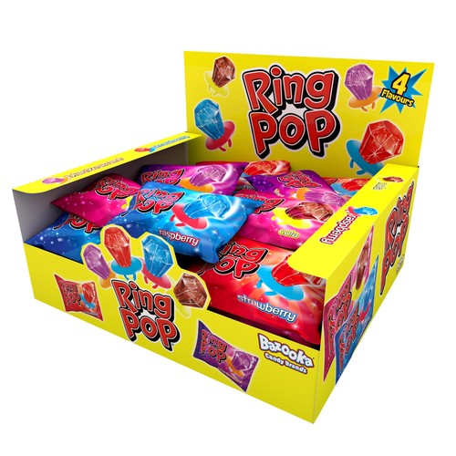 Bazooka ring pop lollipops - pop,