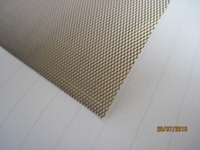 BRASS EXPANDED METAL SHEET, 6'' X 12'' SHEET. EXTRA SMALL APERTURES.