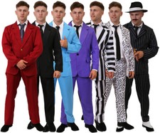 MENS SUIT & TIE CHOICE MOVIE NOVELTY STAG DO PARTY TUXEDO OUTFIT FANCY DRESS LOT